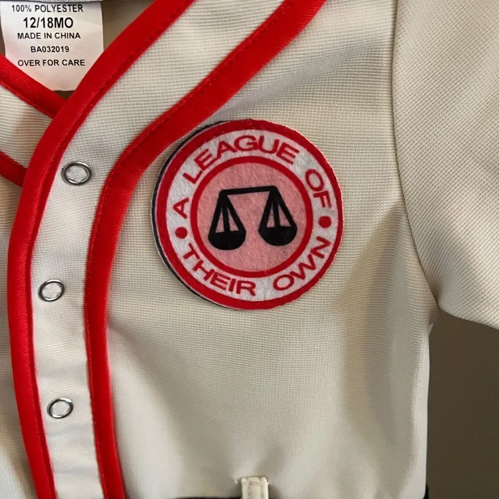 12-18M A League of Their Own baby Jimmy Dugan costume